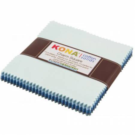 5in Squares Kona Cotton Overcast 42pcs -- Robert Kaufman Fabrics