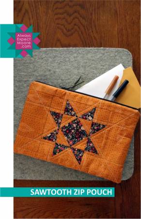 Sawtooth Zip Pouch Pattern -- Carolina Moore