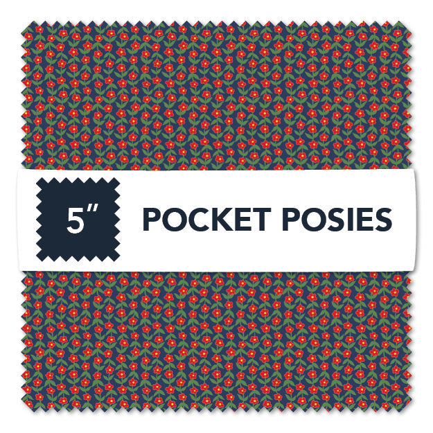 5in Squares --  Pocket Posies by Whistler Studios -- Windham Fabrics