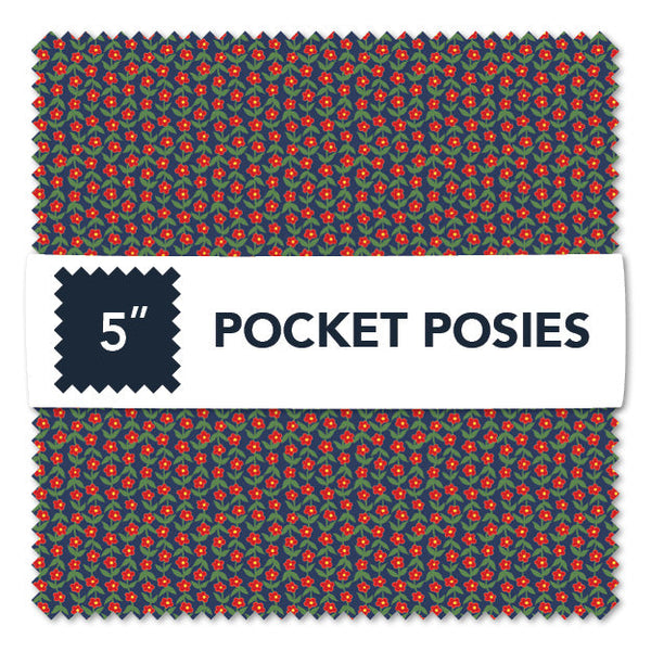 5in Squares --  Pocket Posies by Whistler Studios -- Windham Fabrics