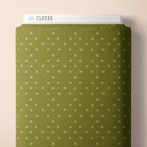 Criss-Cross Diamonds | Green -- Crimson & Evergreen By Kay's Illustrations-- Cloud 9
