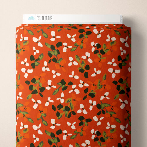 Fresh Cut Flowers | Red -- Crimson & Evergreen By Kay's Illustrations-- Cloud 9