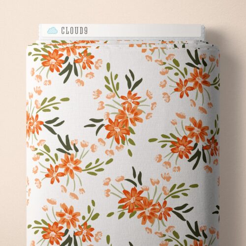 Warm Sprouts | White -- Crimson & Evergreen By Kay's Illustrations-- Cloud 9