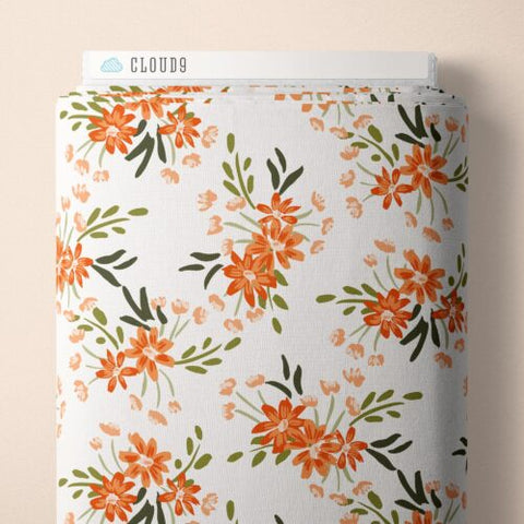 Warm Sprouts | White -- Crimson & Evergreen By Kay's Illustrations-- Cloud 9