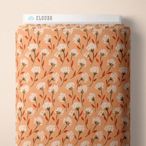 Painted Flower Bunch | Coral -- Crimson & Evergreen By Kay's Illustrations-- Cloud 9