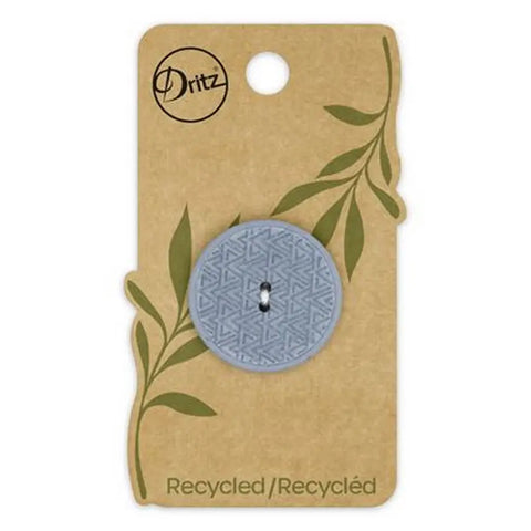 Recycled Hemp Laser 2hole Blue 28mm 1ct  -- Dritz Buttons