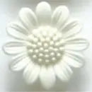 3/4" White Daisy Shank DB1532 -- Dill Buttons