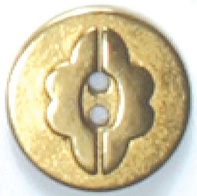 Full Metal Button 25mm-Antique Brass -- Dill Buttons