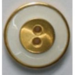 Button w/Rhinestone 18mm-White DB221 -- Dill Buttons