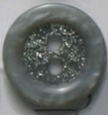 Sparkle Grey Two Hole -- Dill Buttons