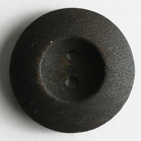Dill Wood 28mm Button Brown DB320133 -- Dill Buttons