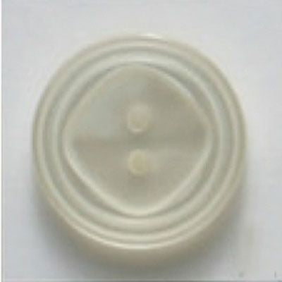 20mm White 2 Hole Polyester Button DB37 -- Dill Buttons
