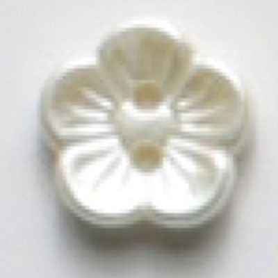 White 14mm Polyamide Button DB4-- Dill Buttons