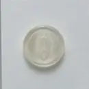 1/2" White 3 hole DB65 -- Dill Buttons