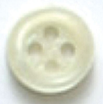 fashion button Size: 10mm-3/8in white  DB915-- Dill Buttons
