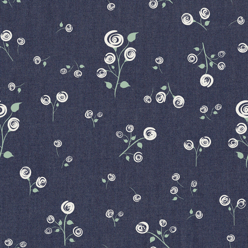 Rosebud Falls DENIM PRINTS -- Art Gallery Fabrics