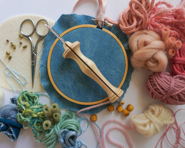 Punch Needle: Abstract Wall Art on Indigo Cloth with Tyler Sanville
