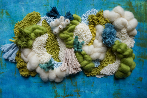 Punch Needle: Abstract Wall Art on Indigo Cloth with Tyler Sanville