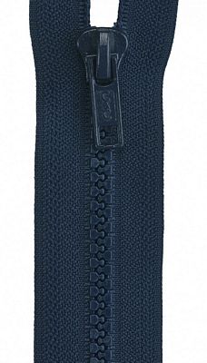 Separating Sport Zipper-28" Polyester, Navy