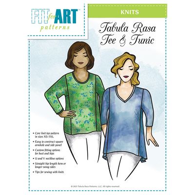 Tabula Rasa Knit Tee & Tunic Pattern -- Fit for Art Patterns