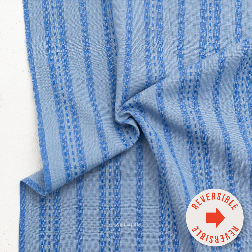 Stitch Stripe in Blue (REVERSIBLE) -- Fableism