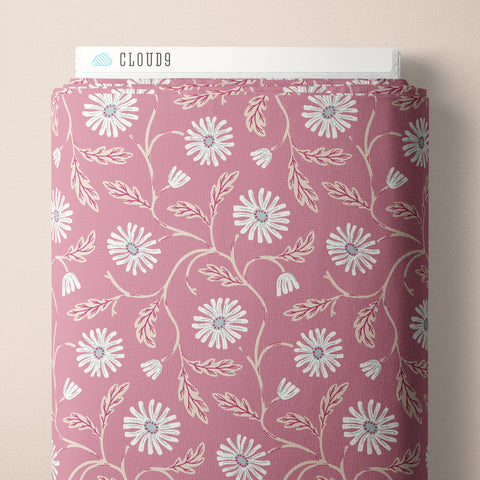 Trailing Floral | Pink ---  Fall & Flutter Flannel By Teri the Butter -- Cloud 9