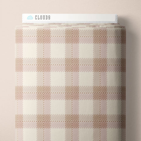 Scribbly Plaid | Rose Dust ---  Fall & Flutter Flannel By Teri the Butter -- Cloud 9