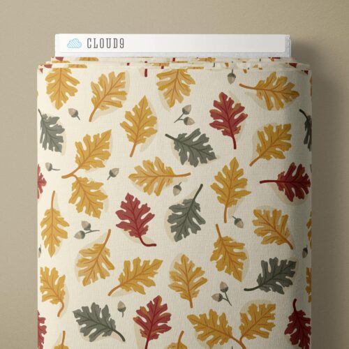 Fall Leaves | Ivory/Multi -- Falling Into Autumn by Ann Gardner -- Cloud 9