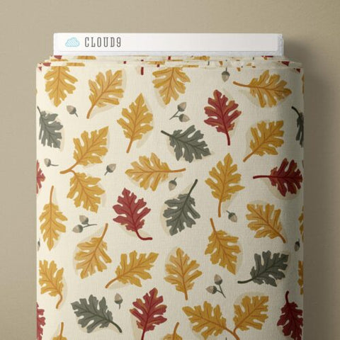 Fall Leaves | Ivory/Multi -- Falling Into Autumn by Ann Gardner -- Cloud 9