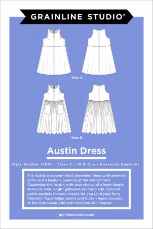 Austin Dress Size 0-18 -- Grainline Studios