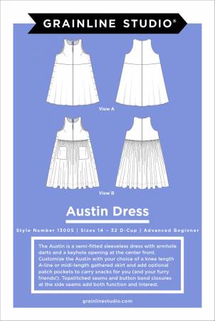 Austin Dress Size 14-32 -- Grainline Studios