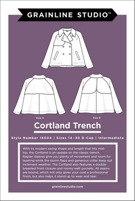 Cortland Trench Pattern 14-30 -- Grainline Studios