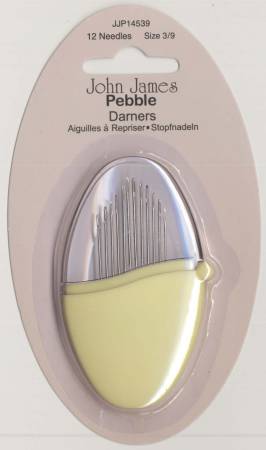 John James Pebbles Darning Needles Assorted Sizes 3/9 12ct Primrose Lemon