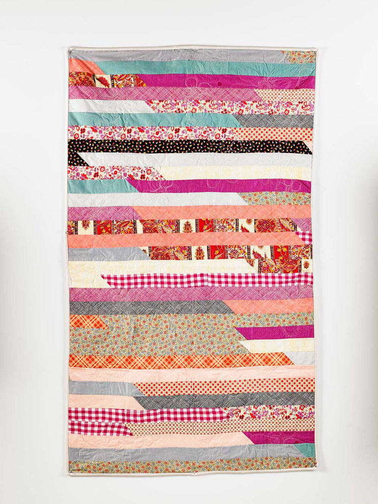 Jelly Roll Race Quilt Top -- Advanced Beginner/Intermediate Quilting