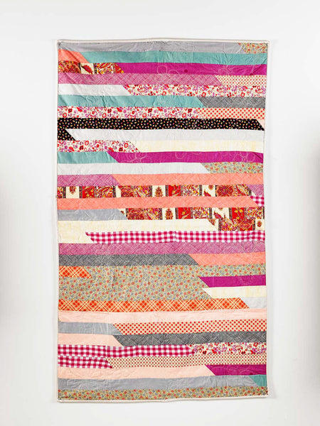 Jelly Roll Race Quilt Top -- Advanced Beginner/Intermediate Quilting