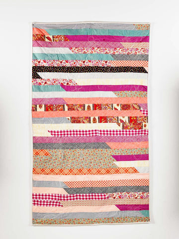 Jelly Roll Race Quilt Top -- Advanced Beginner/Intermediate Quilting