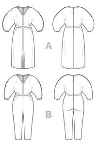 Jo Dress + Jumpsuit Pattern -- Close Core Patterns