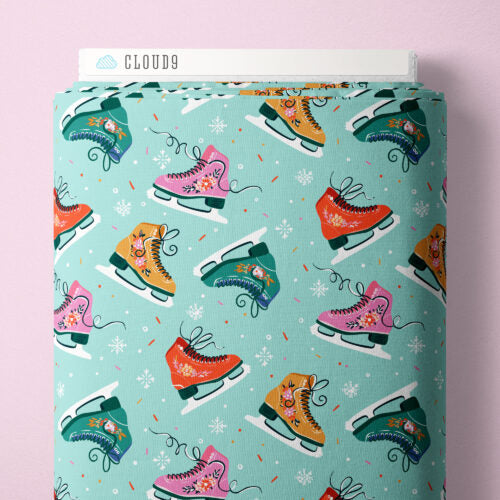 Skate to Be | Turquoise -- Jolly Tidings By Whim and Joy-- Cloud 9