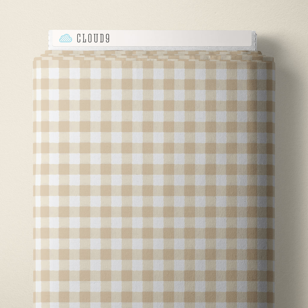 Gingham | Sand ---  Jubilant By Alison Janssen -- Cloud 9