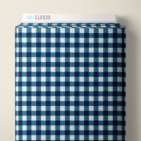 Gingham | Blue ---  Jubilant By Alison Janssen -- Cloud 9
