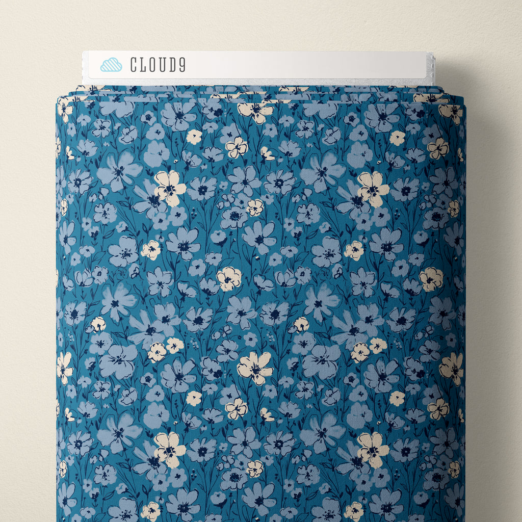 Wildflowers Cotton Lawn ---  Jubilant By Alison Janssen -- Cloud 9