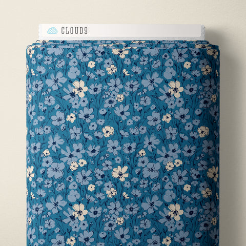 Wildflowers Cotton Lawn ---  Jubilant By Alison Janssen -- Cloud 9