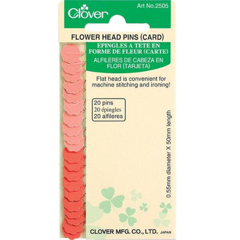 Flower Head Pin Size 32 - 2in 20ct 2 colors -- Clover