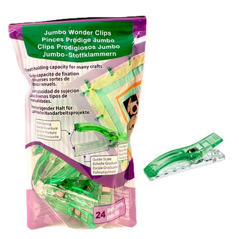 Jumbo Wonder Clips 24ct-- Clover