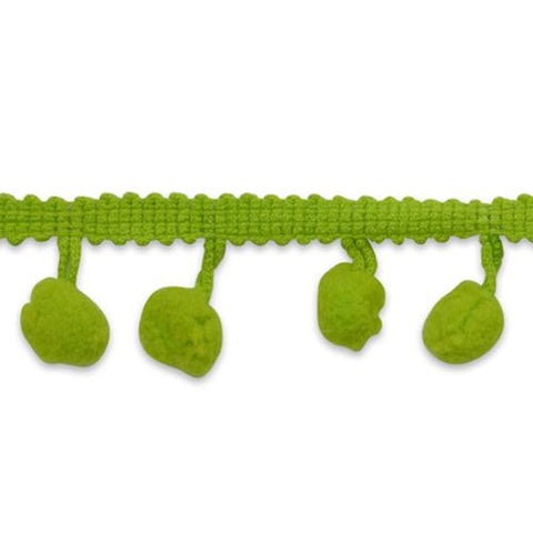 Pom Fringe Trim Lime