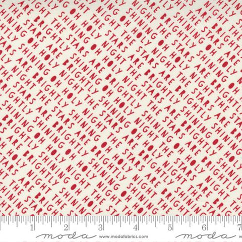 Oh Holy Night Carol Blender in Vanilla Red -- Redbarn Christmas by Sweetwear for Moda Fabrics