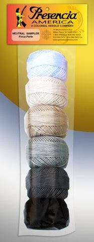 Pearl Cotton Size 8 Thread Sampler Pack Neutral -- Presencia