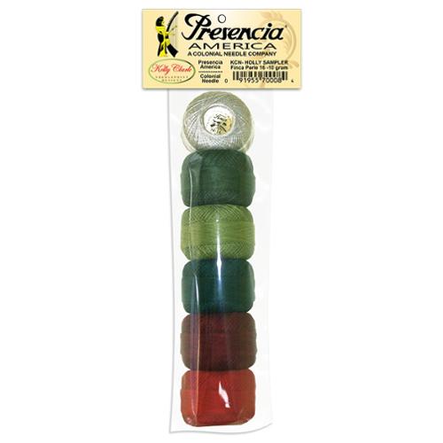 Pearl Cotton Size 8 Thread Sampler Pack Holly -- Presencia