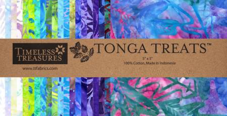 5in Squares Tonga Batik Dreamer 42pcs -- Timeless Treasures