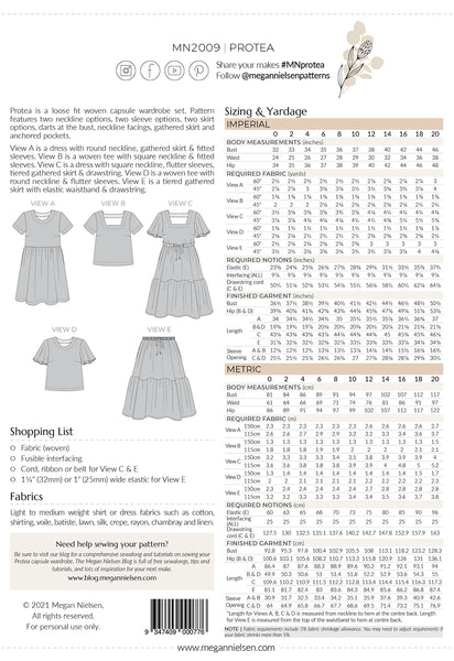 Protea Capsule Wardrobe SEWING PATTERN by Megan Nielsen